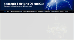 Desktop Screenshot of harmonicsolutions-oilandgas.com