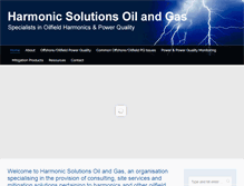 Tablet Screenshot of harmonicsolutions-oilandgas.com